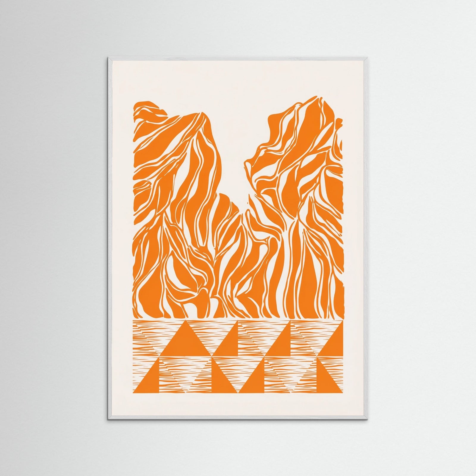 White Wood Wavy Ascent