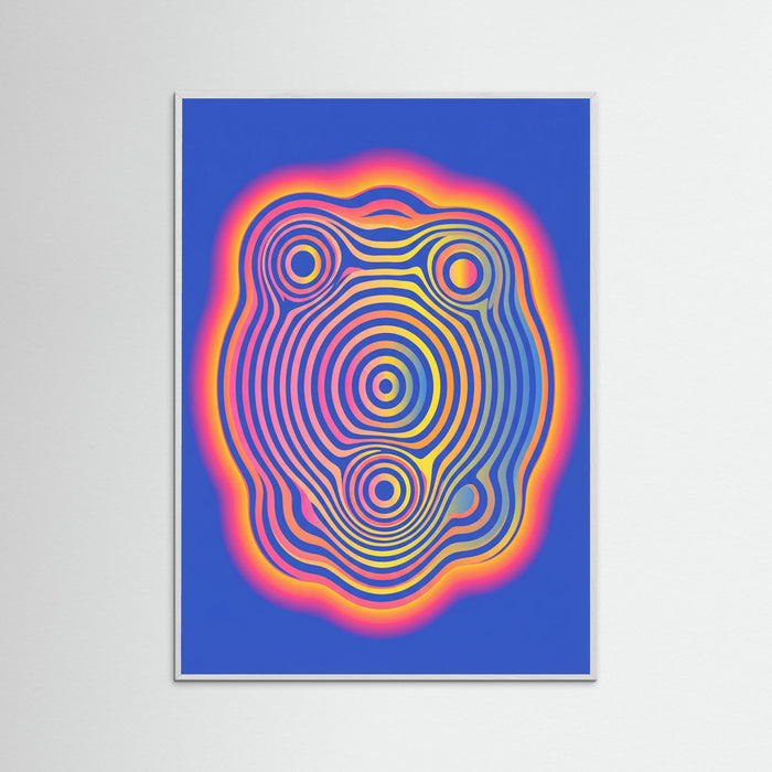 White Wood Wavy Checkers Bloom