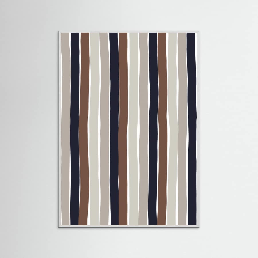 Wavy Earth Stripes Poster – poster and art print