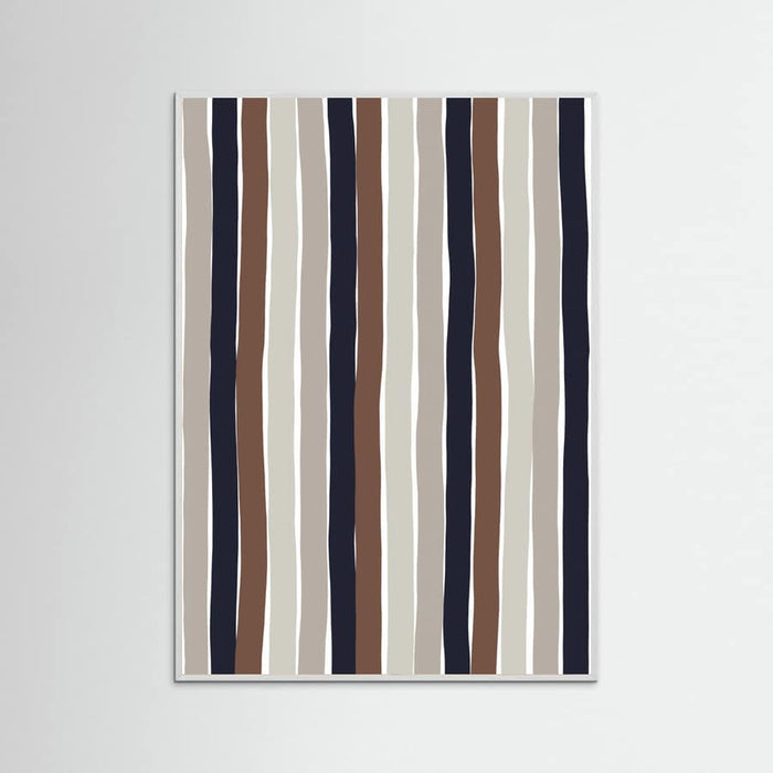 Wavy Earth Stripes Poster – poster and art print