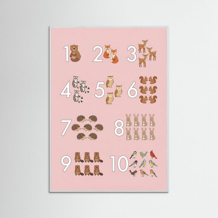 White Wood Whimsical Alphabet Menagerie