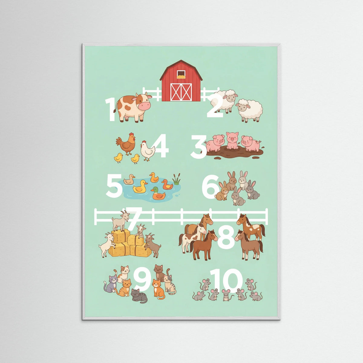 White Wood Whimsical Alphabet