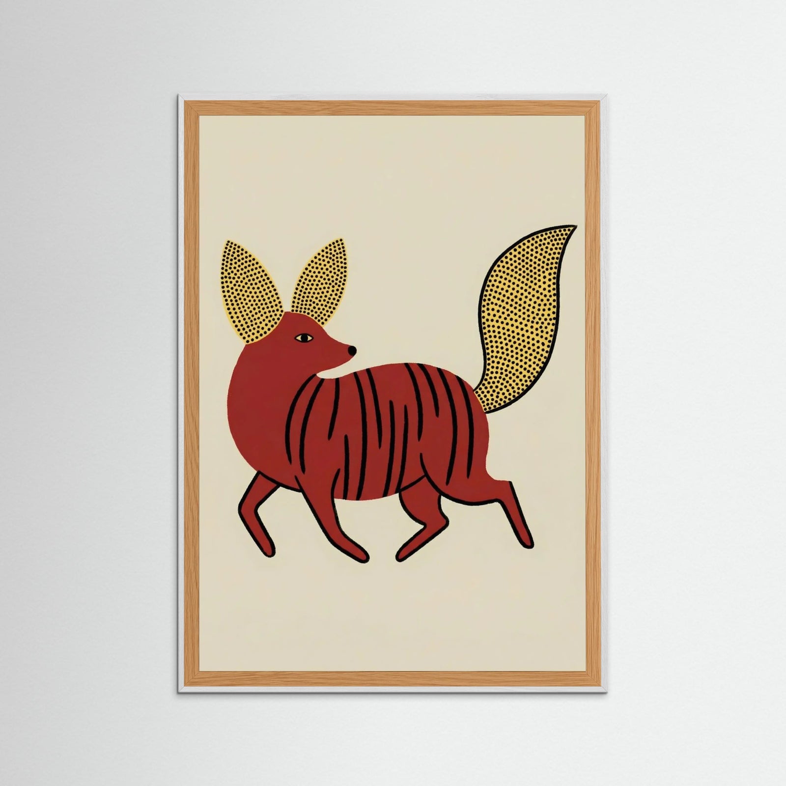 White Wood Whimsical Blue Bird