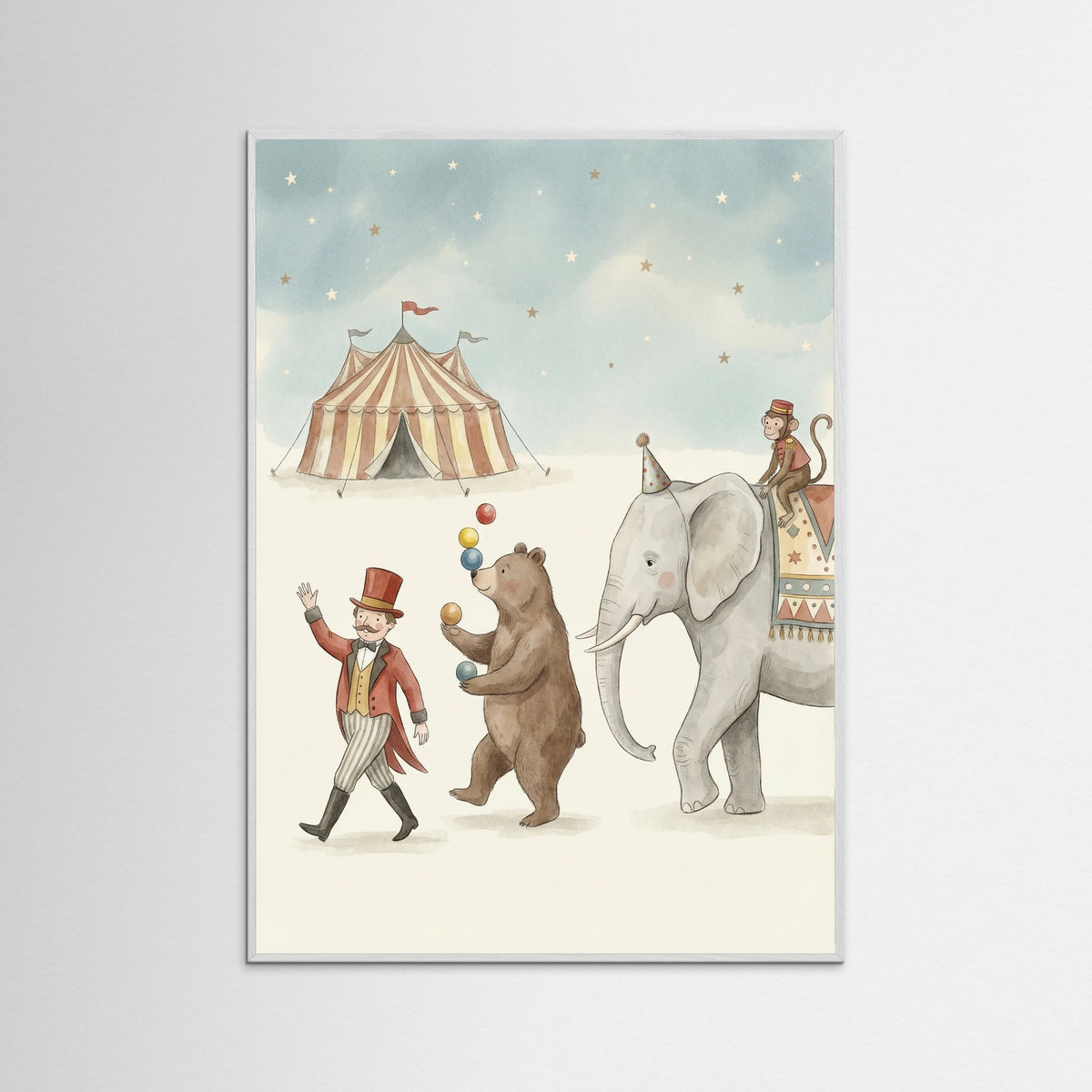 White Wood Whimsical Circus Troupe