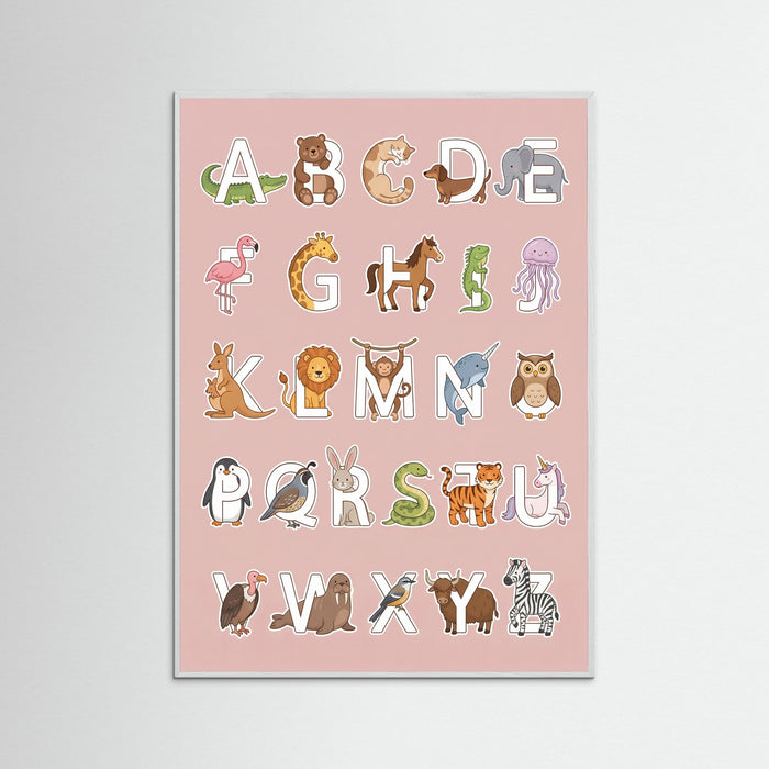 White Wood Whimsical Number Animals