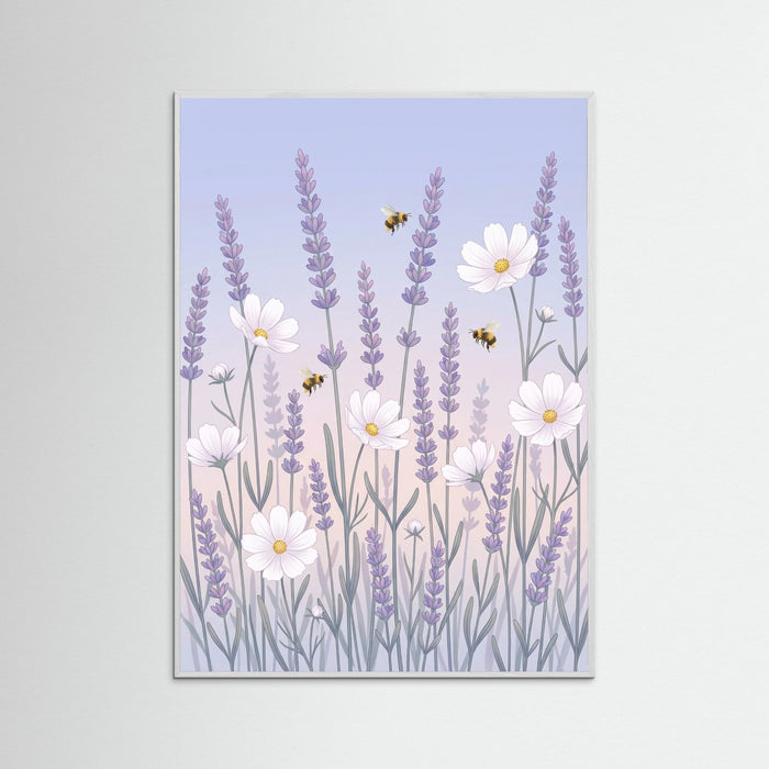 White Wood Whimsical Poppy Garden