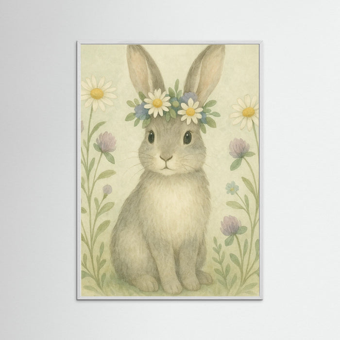 White Wood Whimsical Rabbit