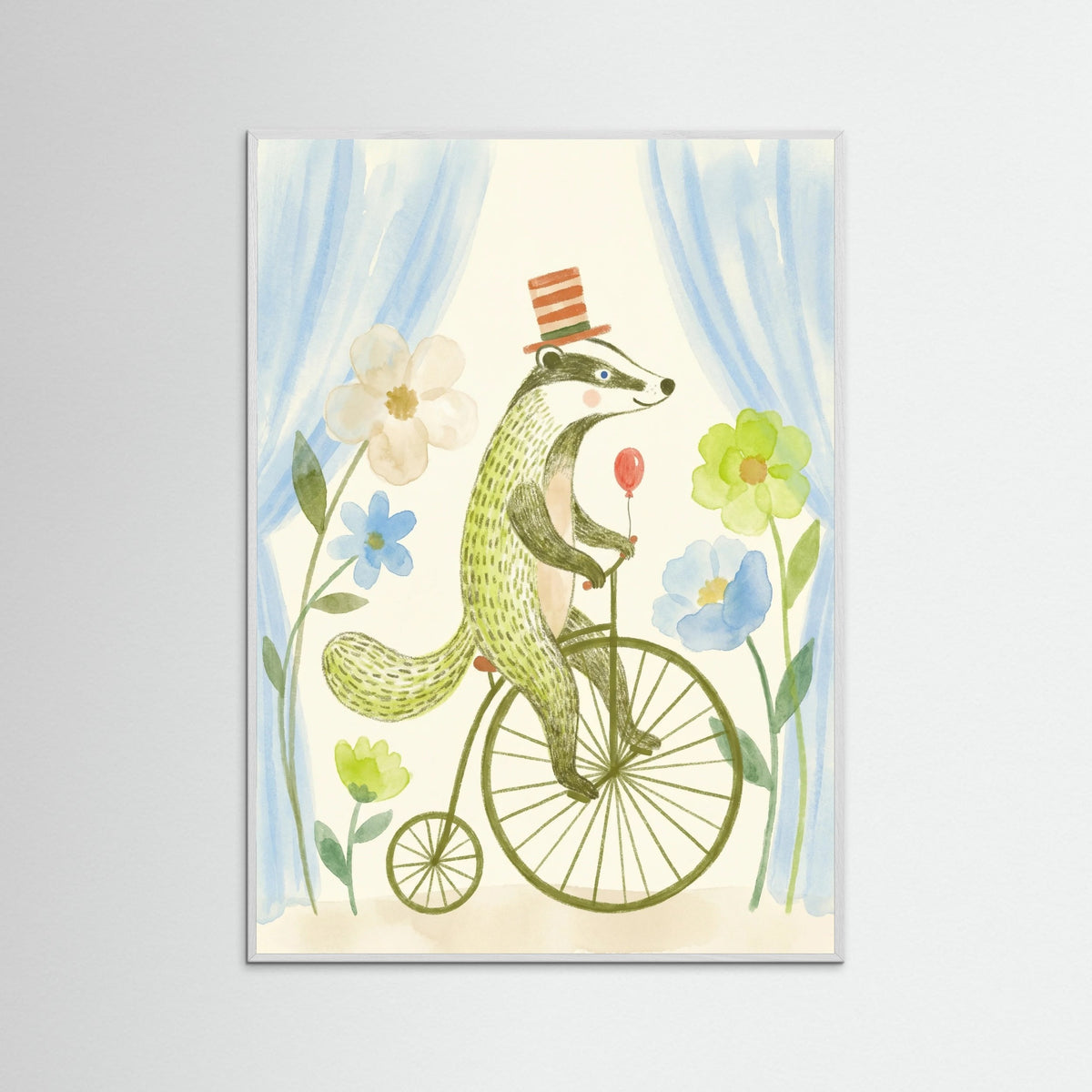 White Wood Whimsical Wheeled Wonder