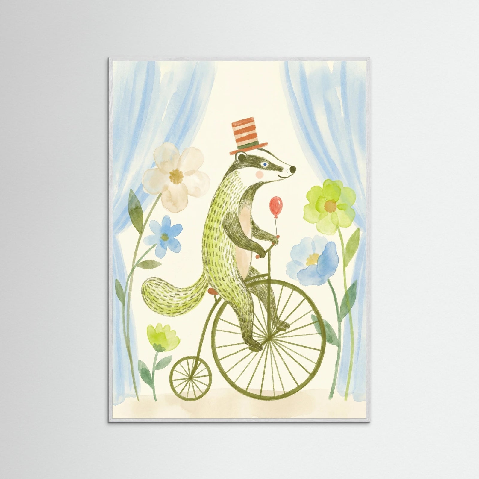White Wood Whimsical Wheeled Wonder