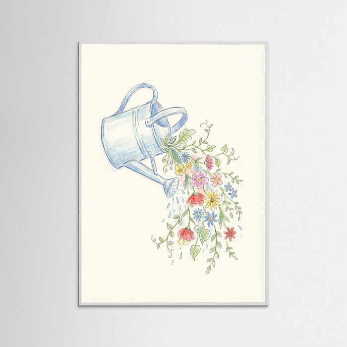 White Wood Wildflower Amphora