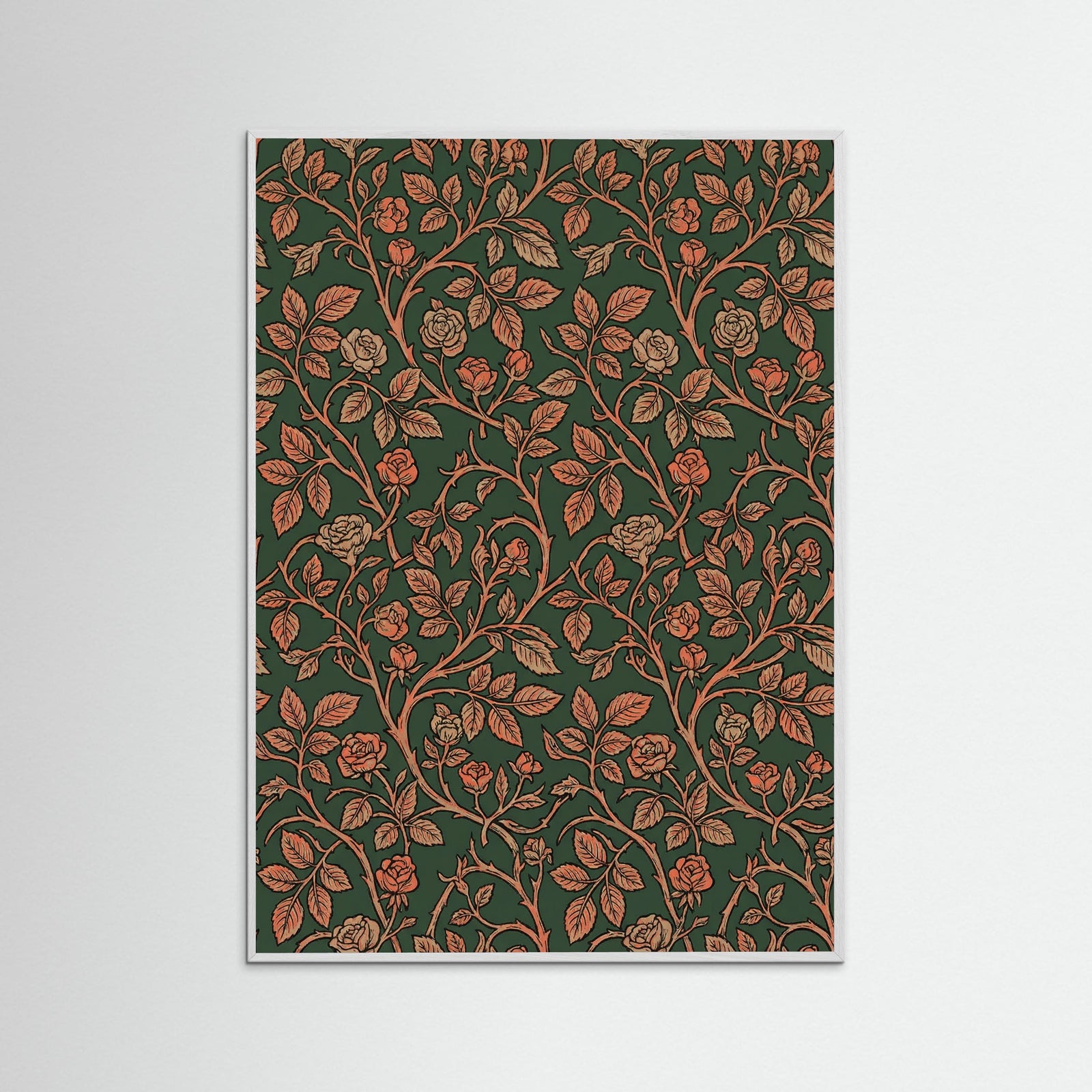 White Wood Willow Bough Pattern