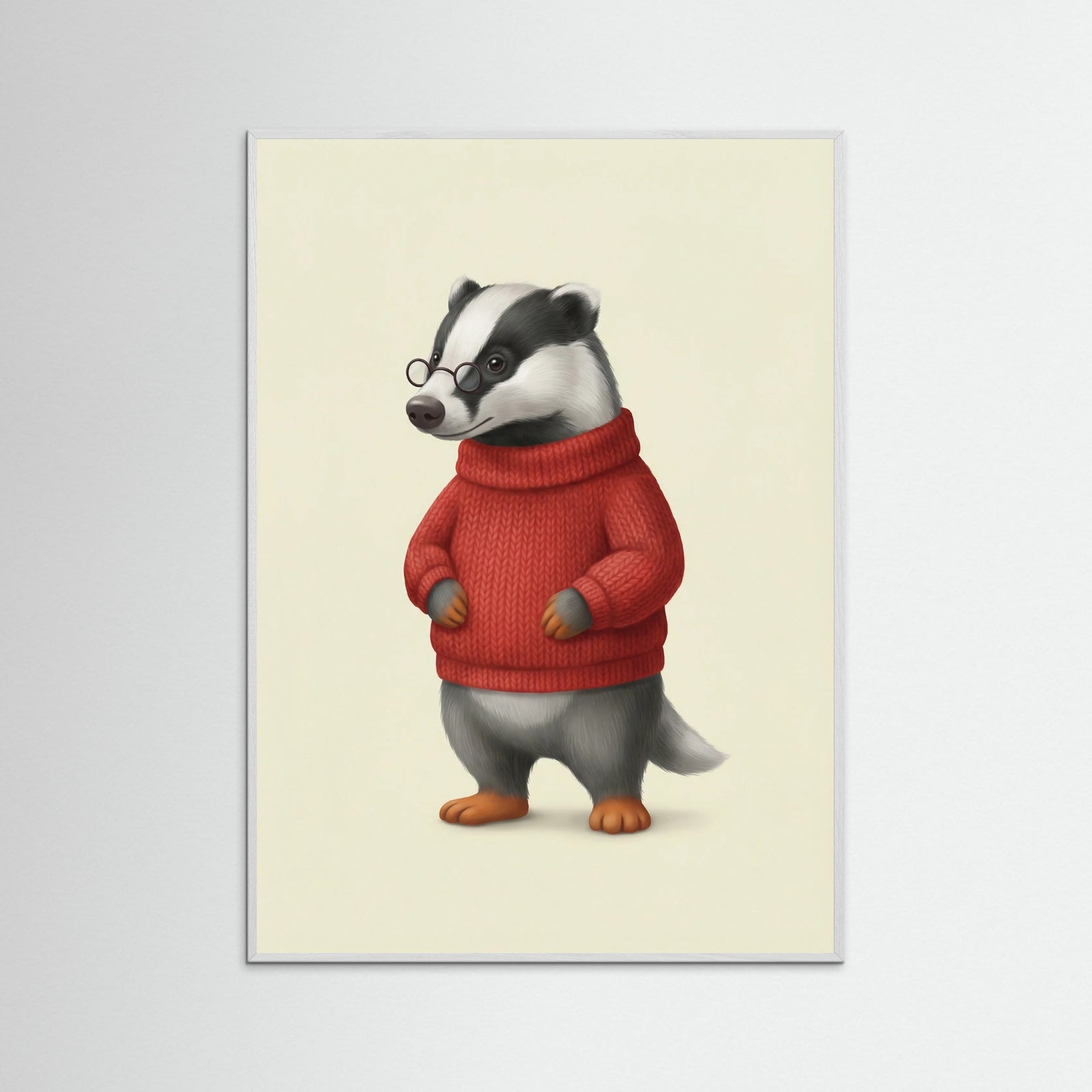 White Wood Windswept Goose