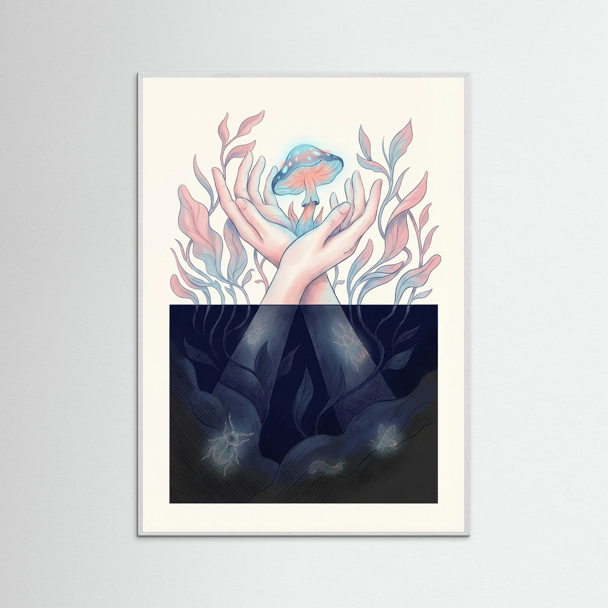 White Wood Winged Contemplation