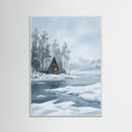 White Wood Winter Alpine Path