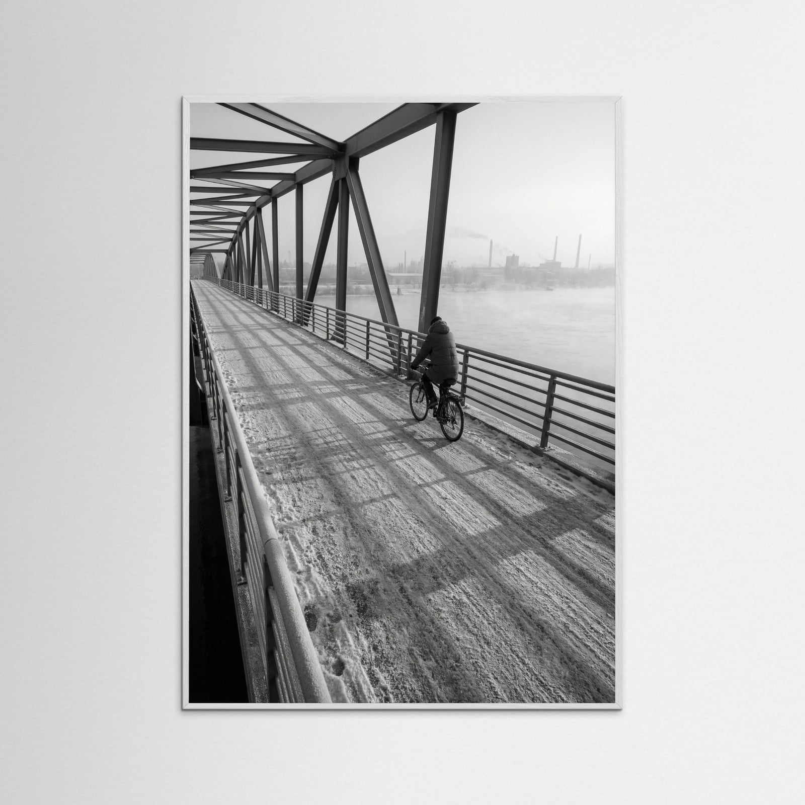 White Wood Winter Dawn Street