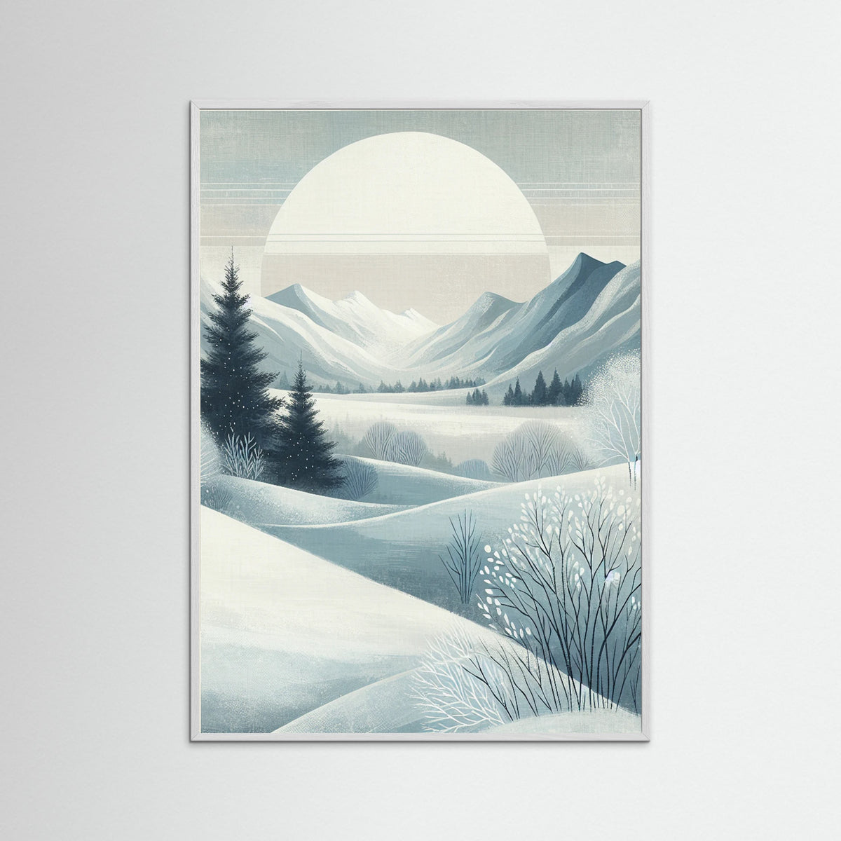 White Wood Winter Silence
