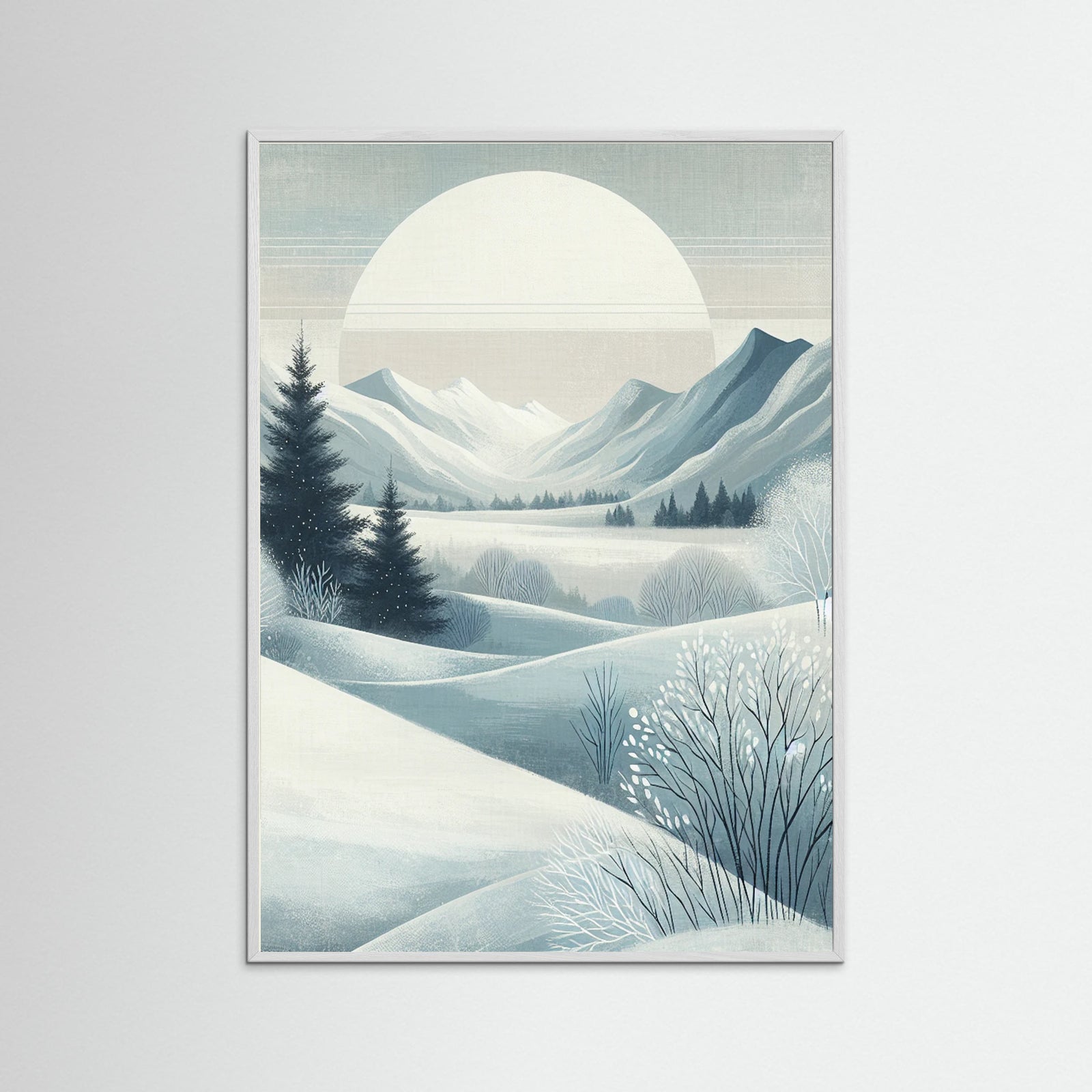 White Wood Winter Silence