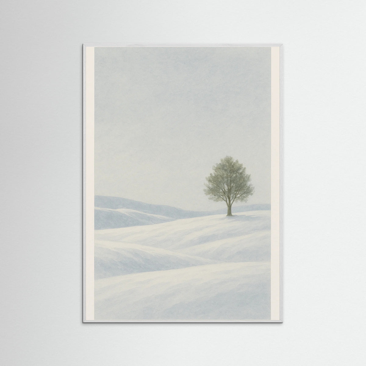 White Wood Winter Stillness