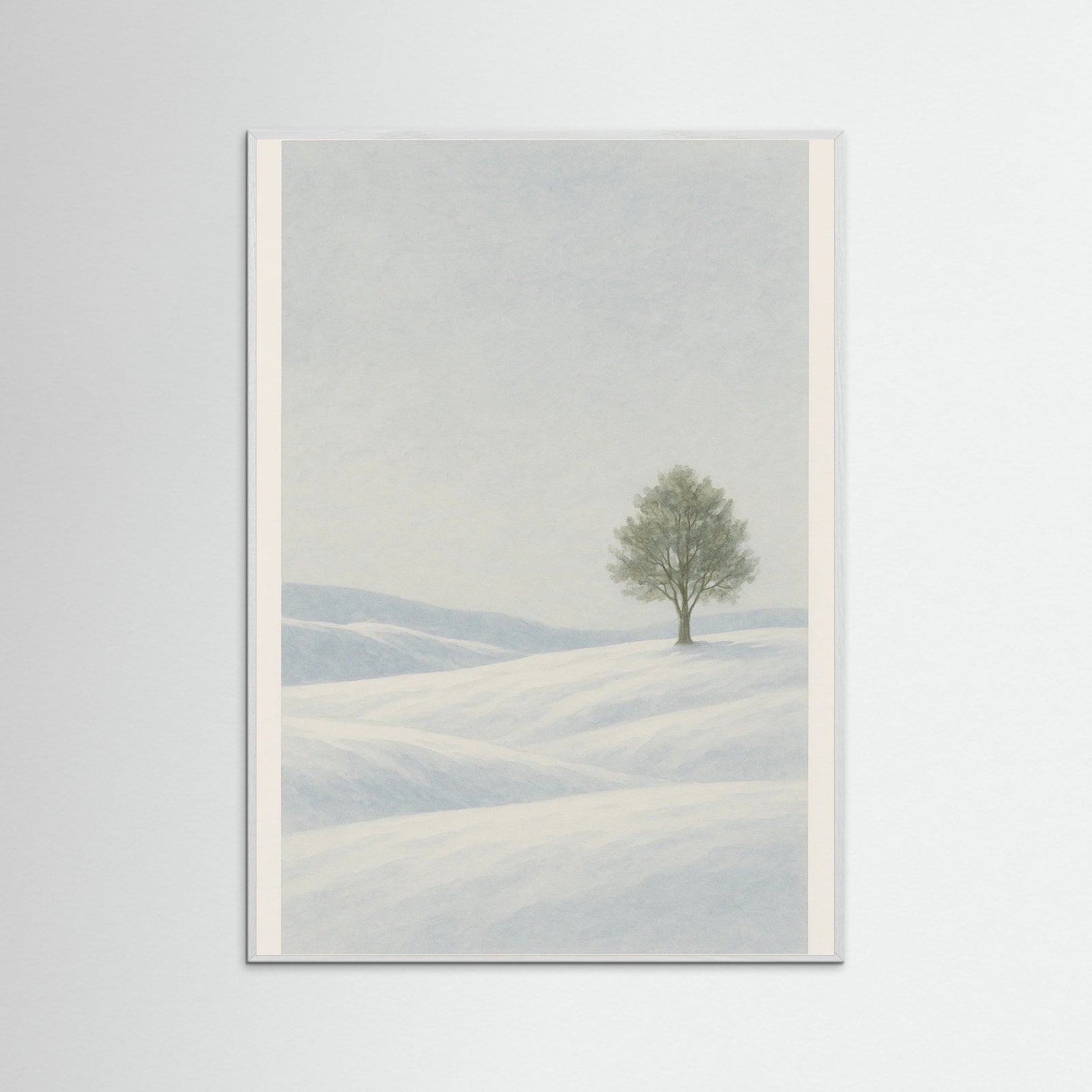 White Wood Winter Stillness