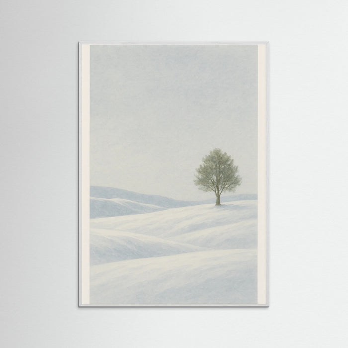 White Wood Winter Stillness