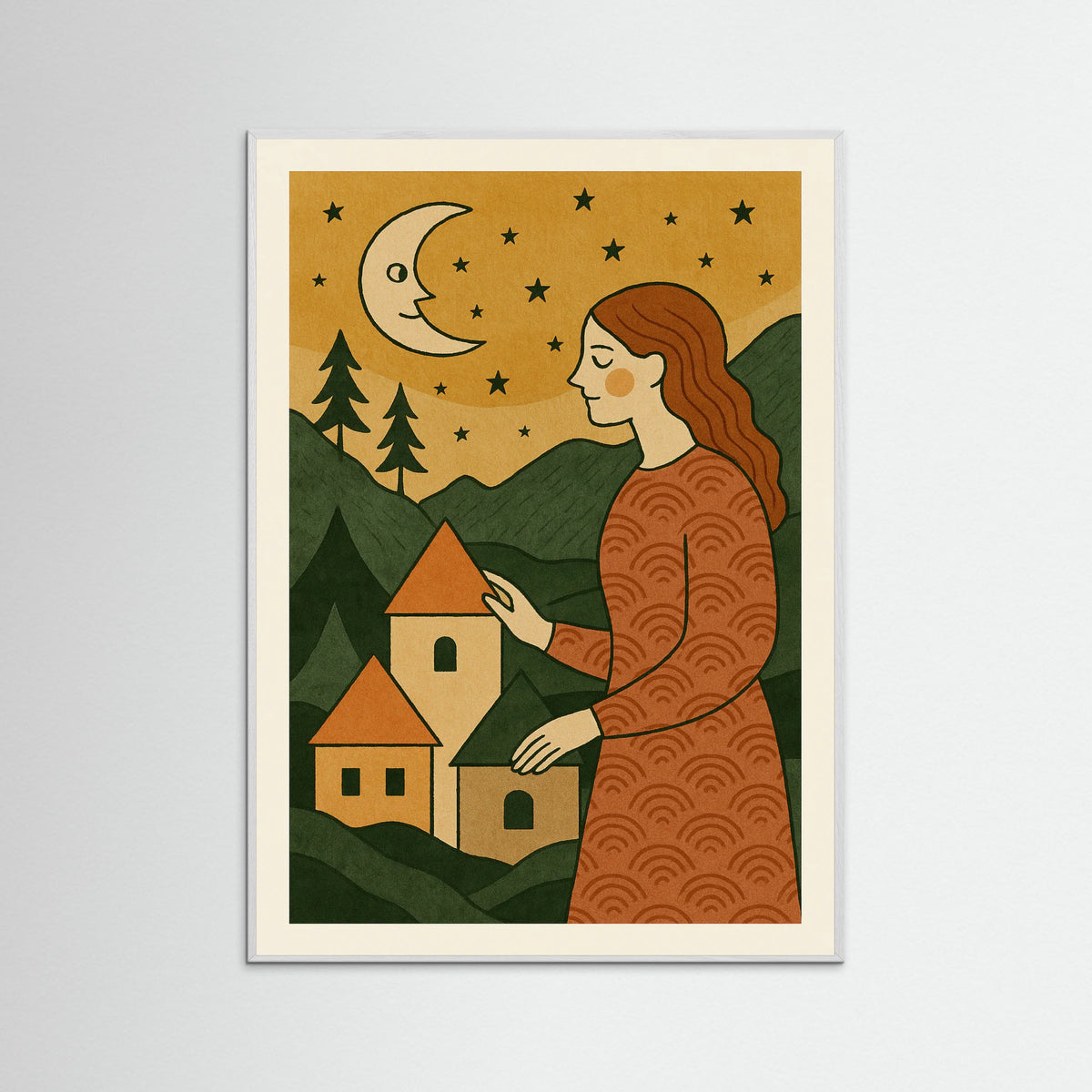 White Wood Woman and Horses