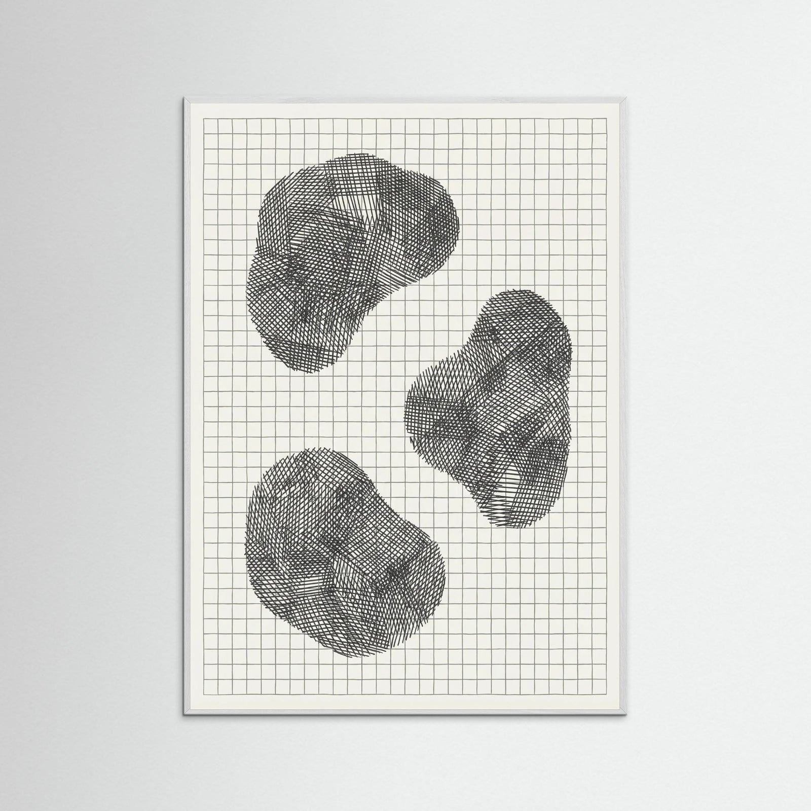 White Wood Woven Form