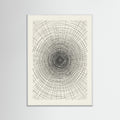 White Wood Woven Grid Study