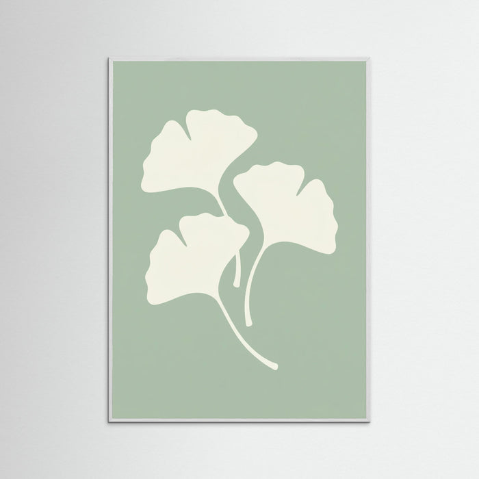 White Wood Woven Sage Foliage