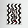 Zebra Heels Zigzag Poster – plakat og kunsttryk