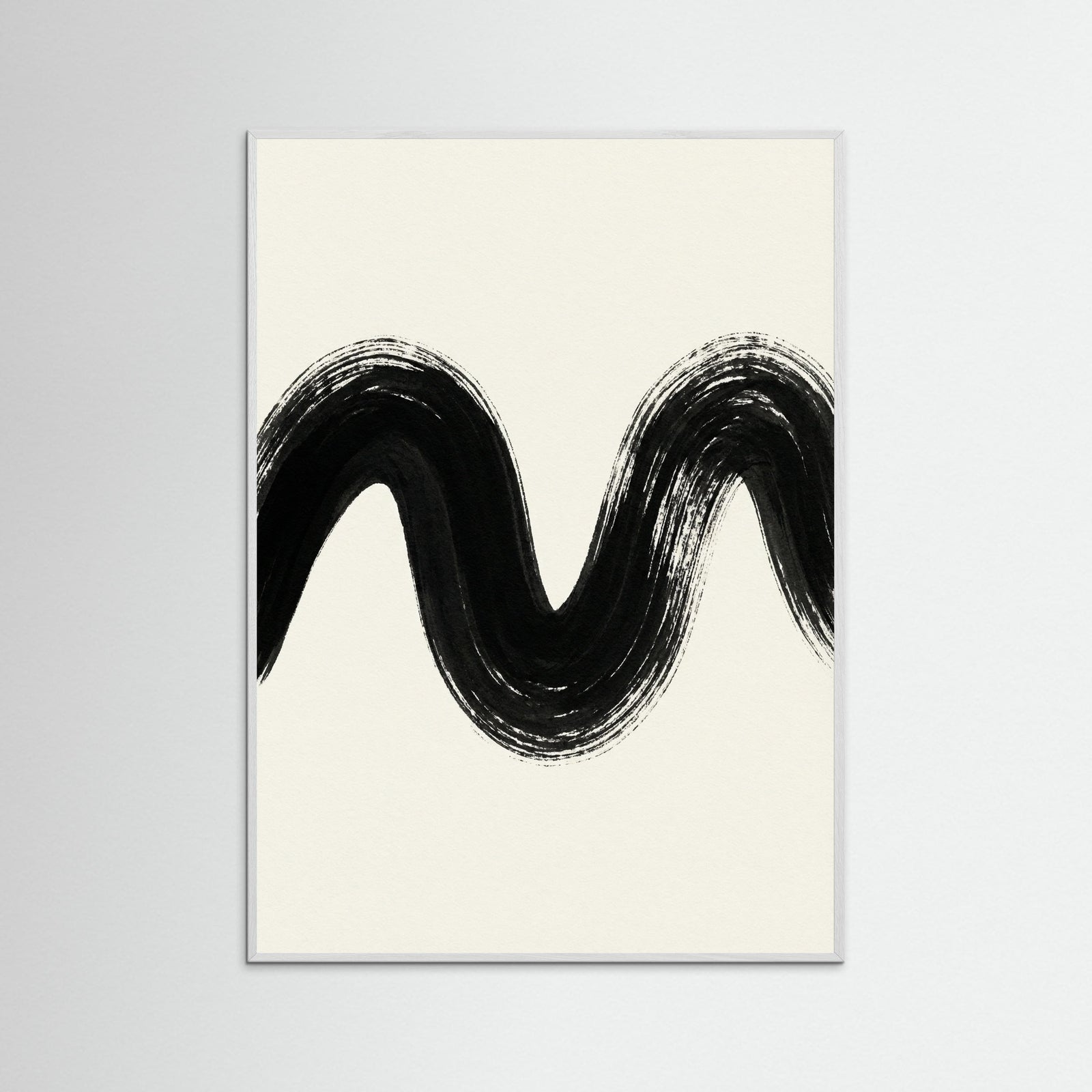 White Wood Zen Strokes