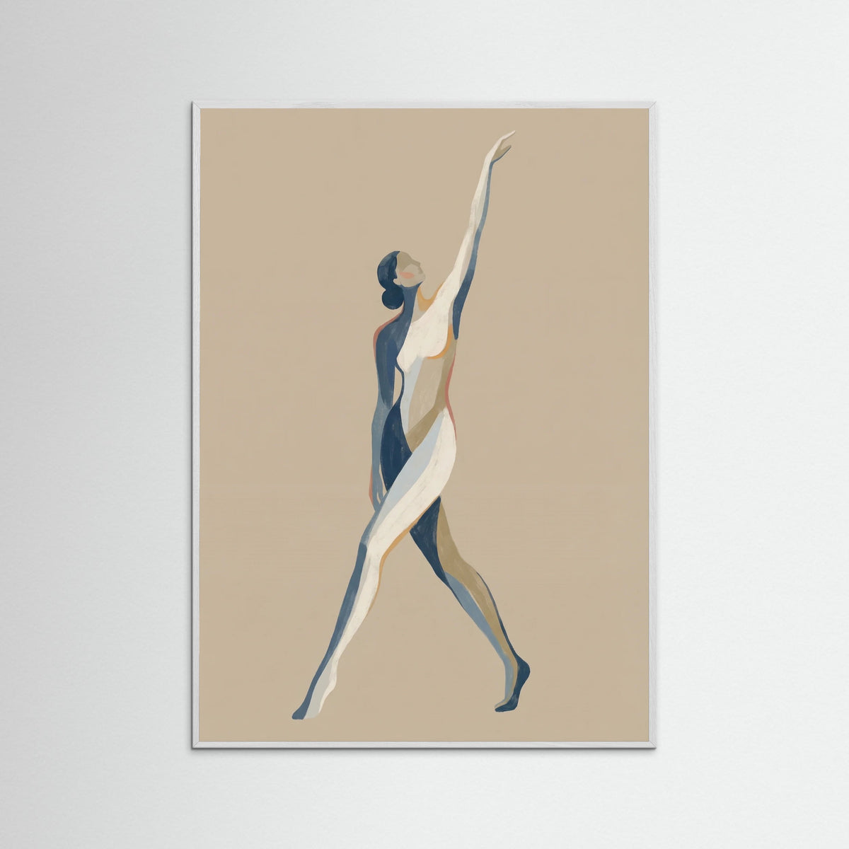 White Wood Zodiac Capricorn Pose