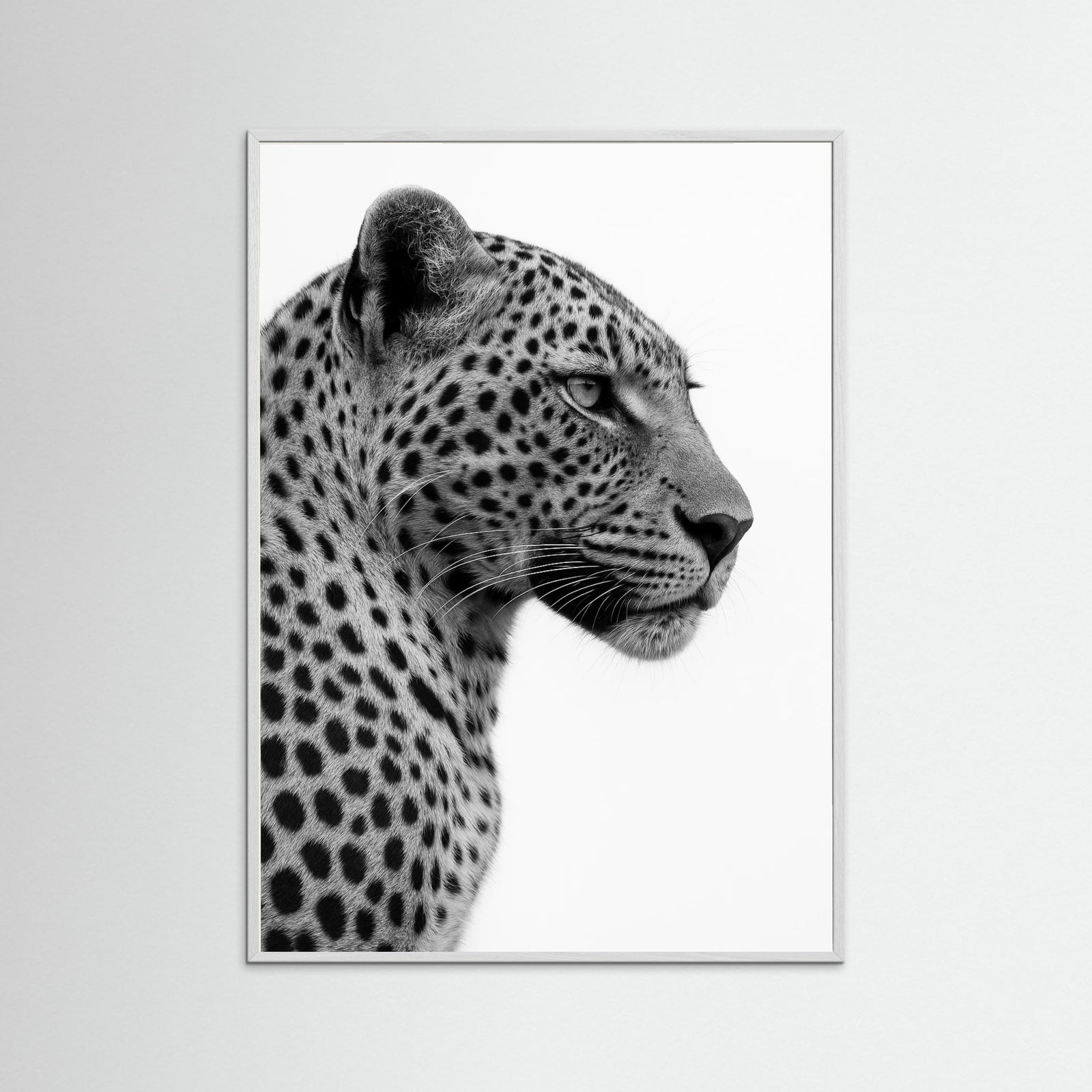 White Wood photo Leopard Profile