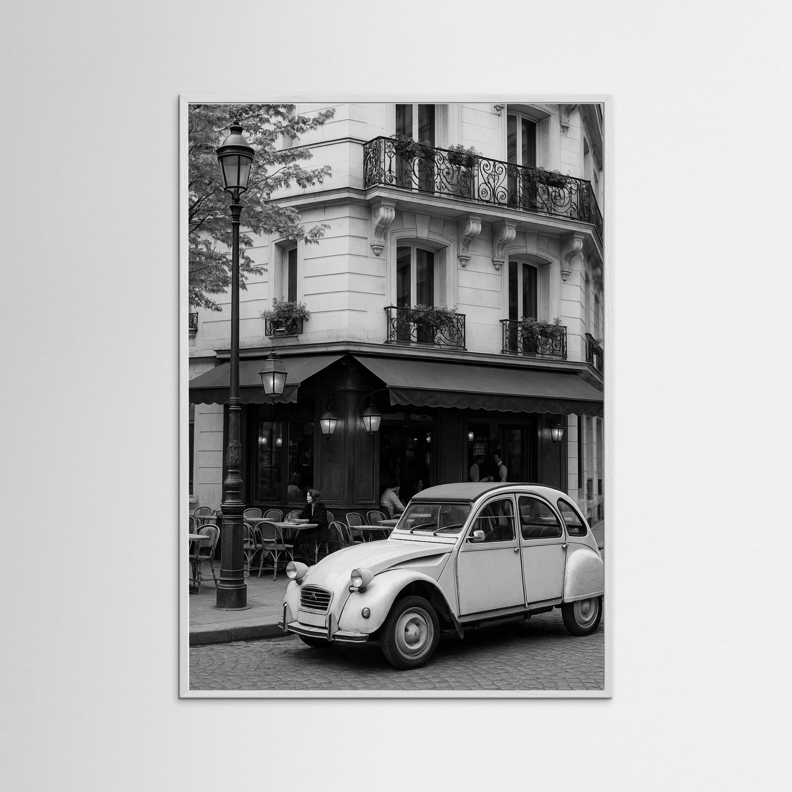 White Wood photo Parisian Cafe Scene