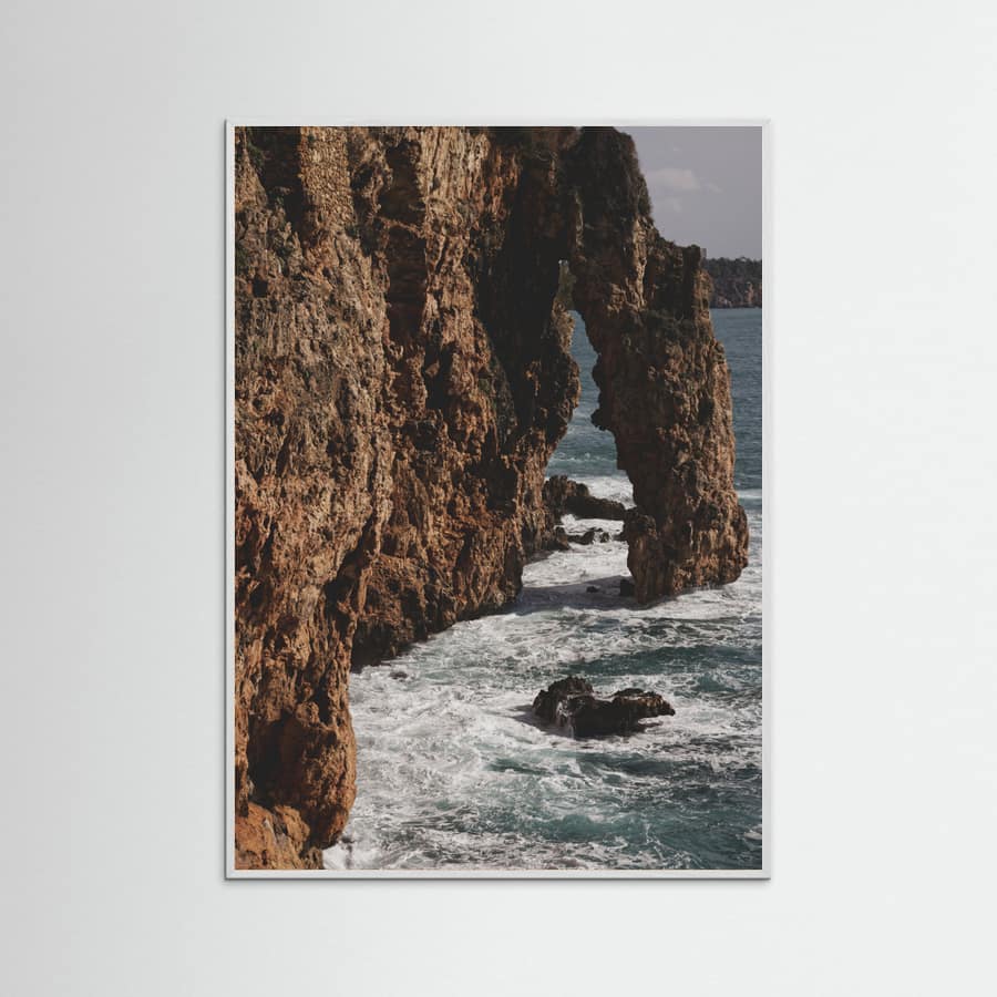 sea waves and rocks Poster – plakat og kunsttryk