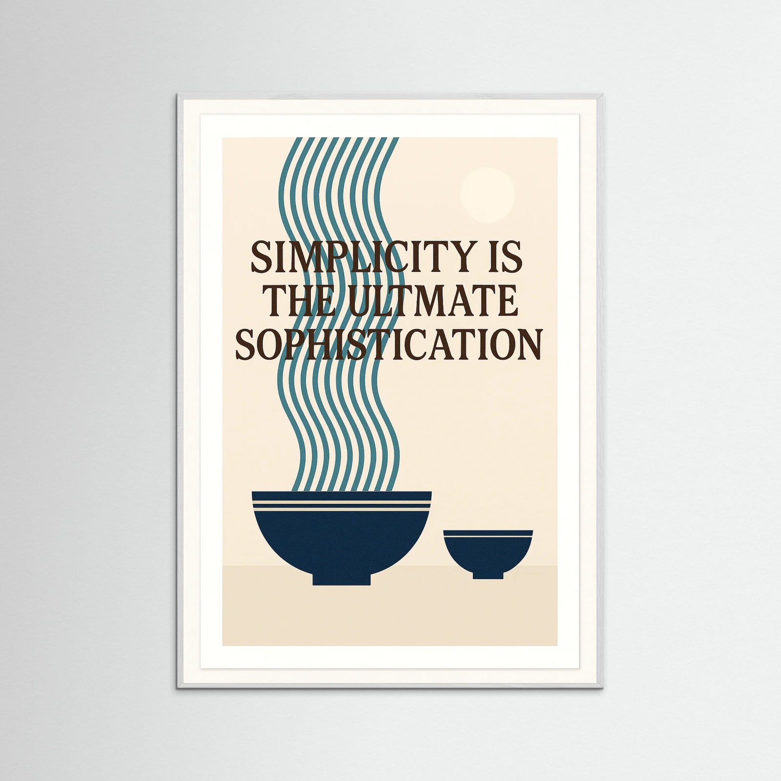 White Wood text Japanese Noodle Bowl