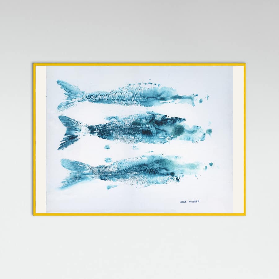 202 3xfish Poster – Poster und Kunstdruck