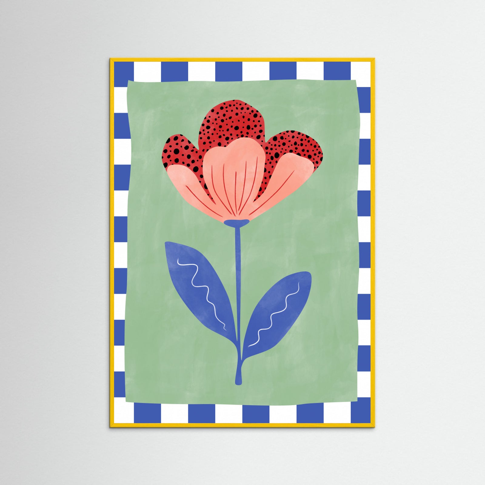 Yellow Wood Abstract Composition No. 23 Poster