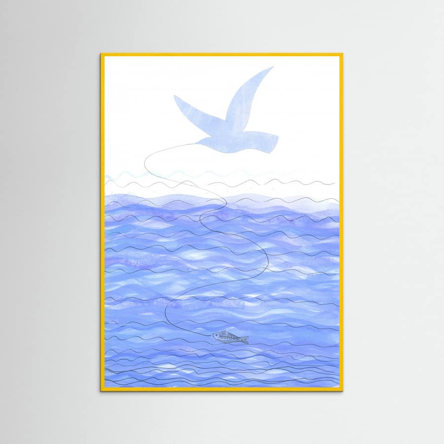 Above the Ocean Waves Poster – poster and art print