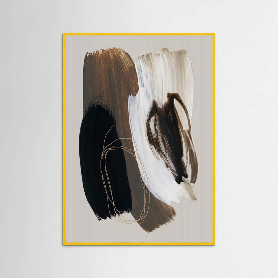 Abstract Brush Strokes 108X Poster – Poster und Kunstdruck