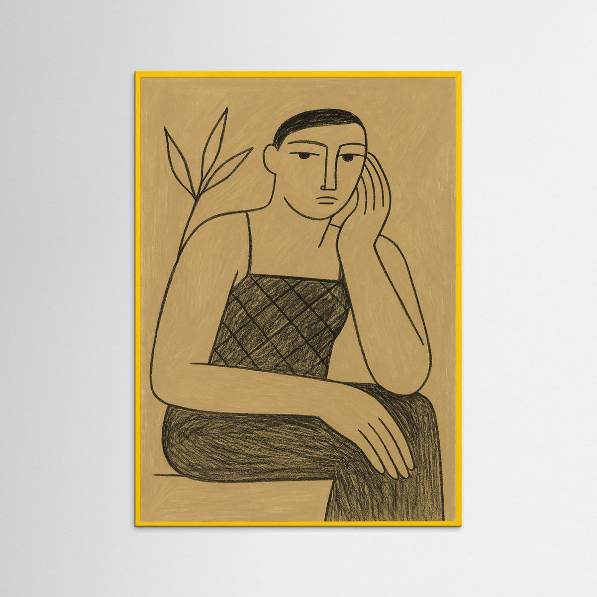 Yellow Wood Abstract Contemplation 3