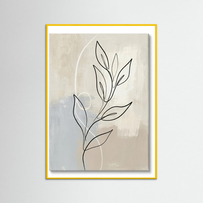 Yellow Wood Abstract Contour