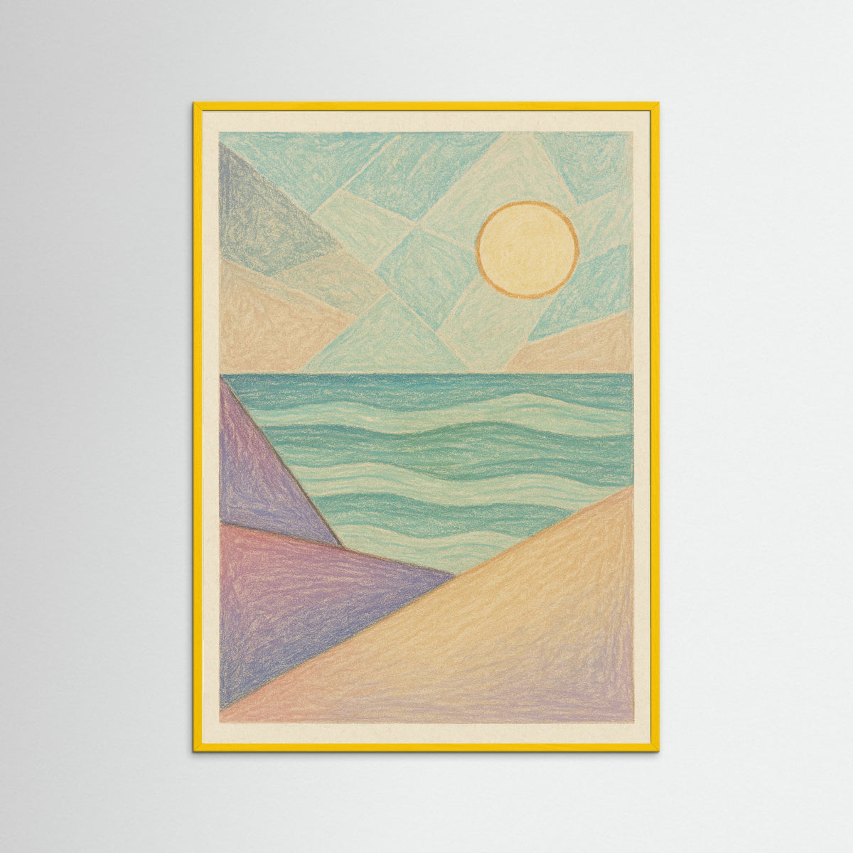 Yellow Wood Abstract Contours