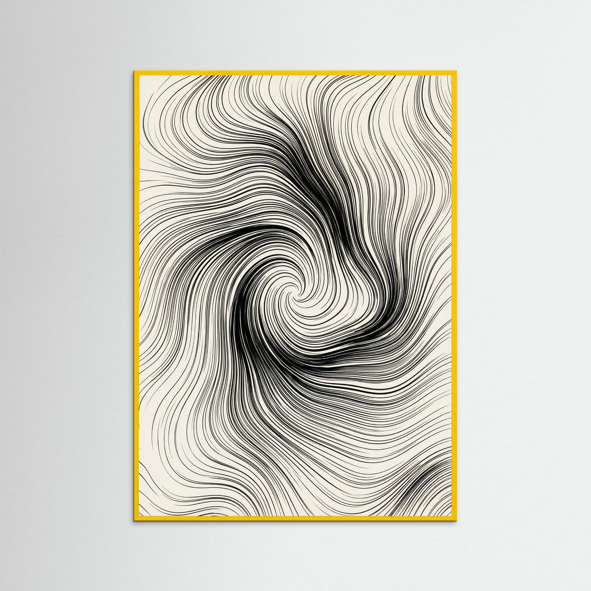 Yellow Wood Abstract Currents