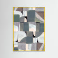 Yellow Wood Abstract Desaturate No3 Poster