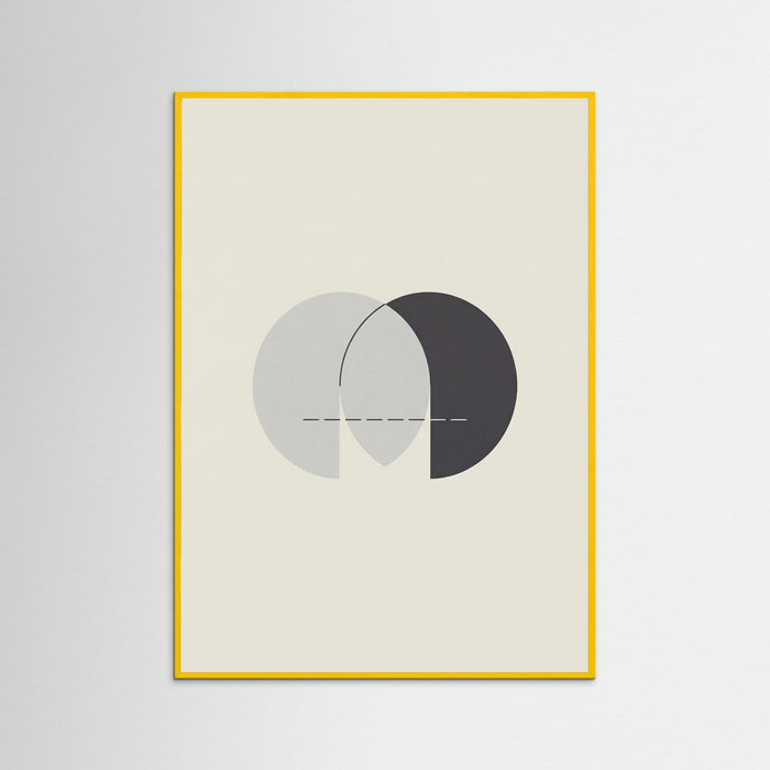 Yellow Wood Abstract Dual Forms