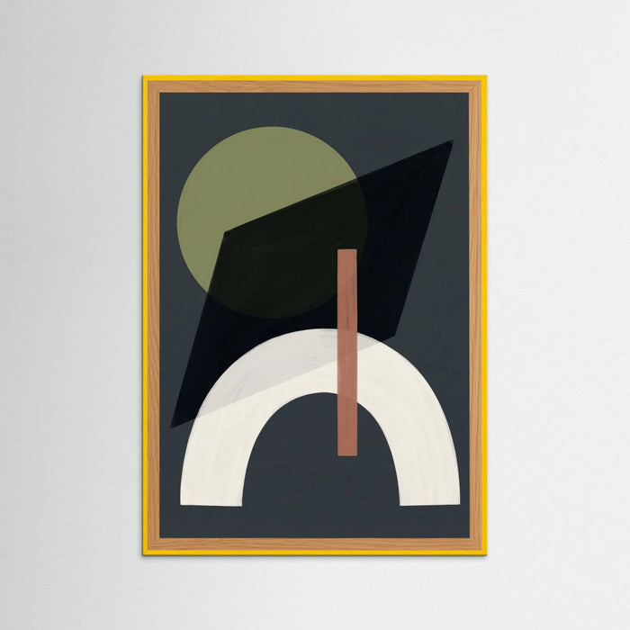 Yellow Wood Abstract Equilibrium