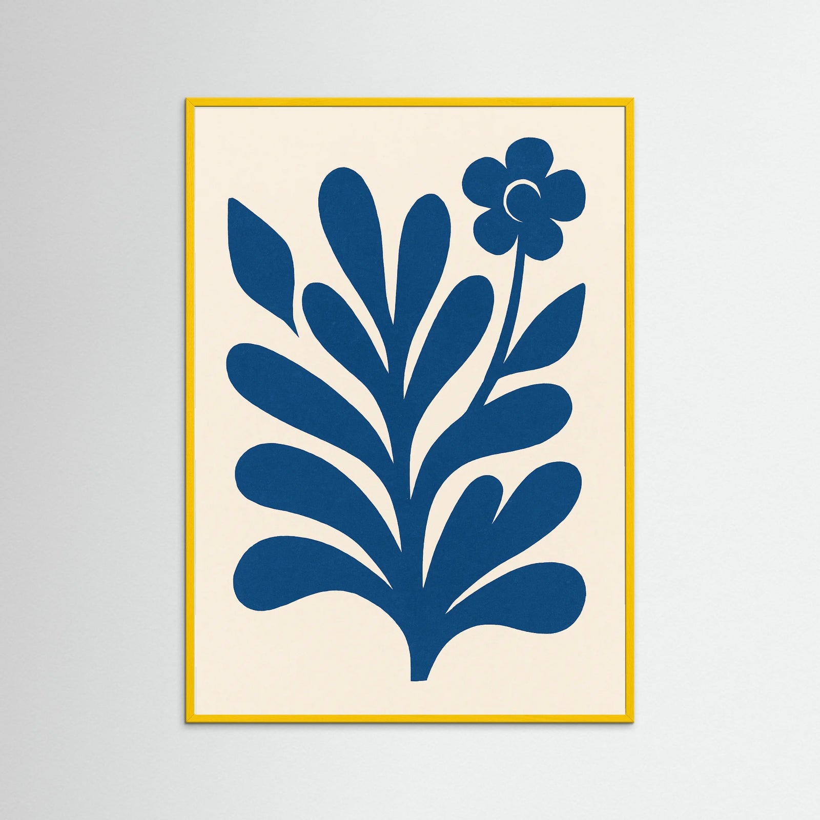 Yellow Wood Abstract Figure Form