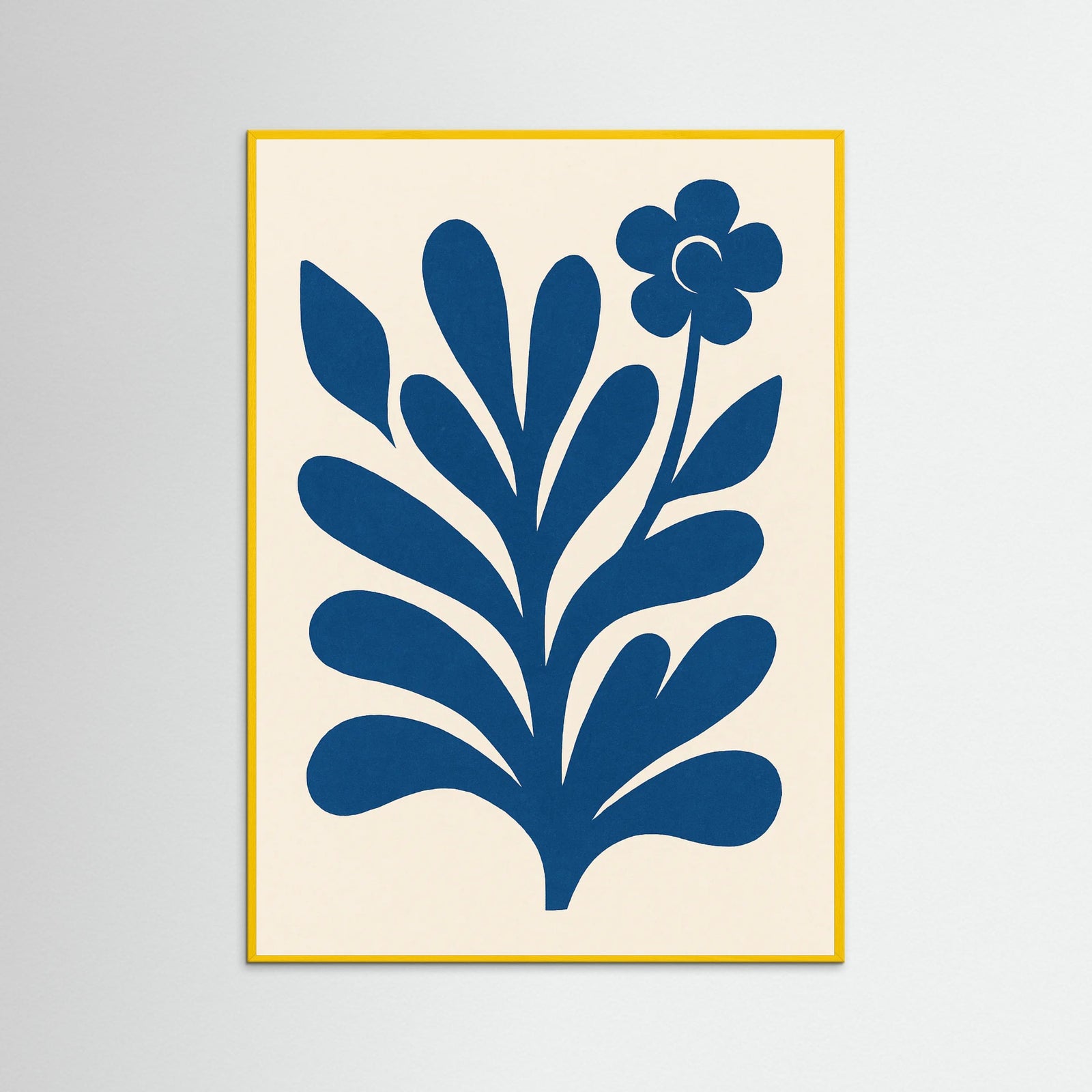 Yellow Wood Abstract Figure Form