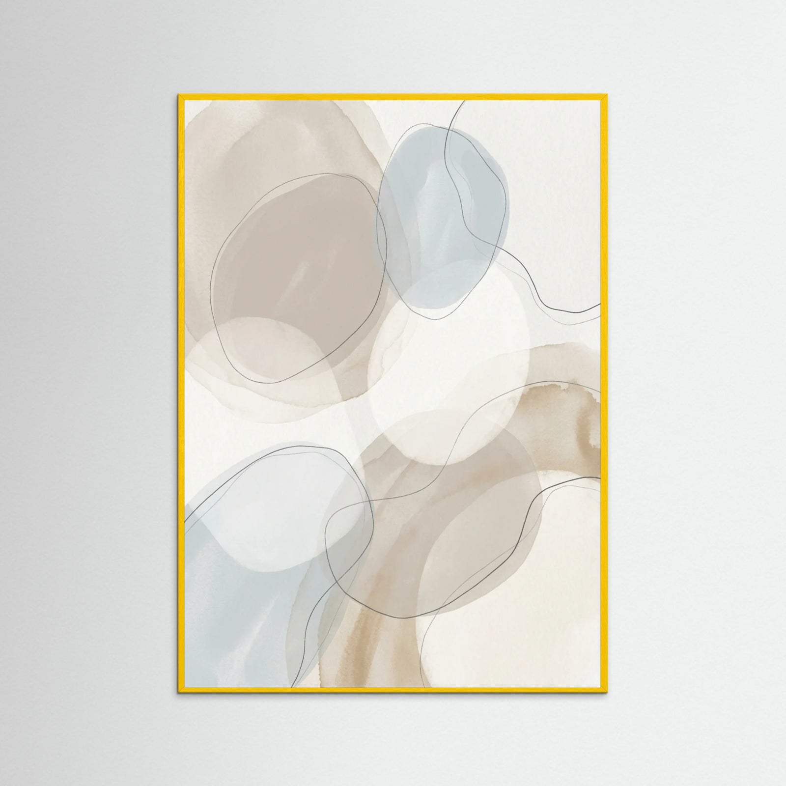 Yellow Wood Abstract Flow