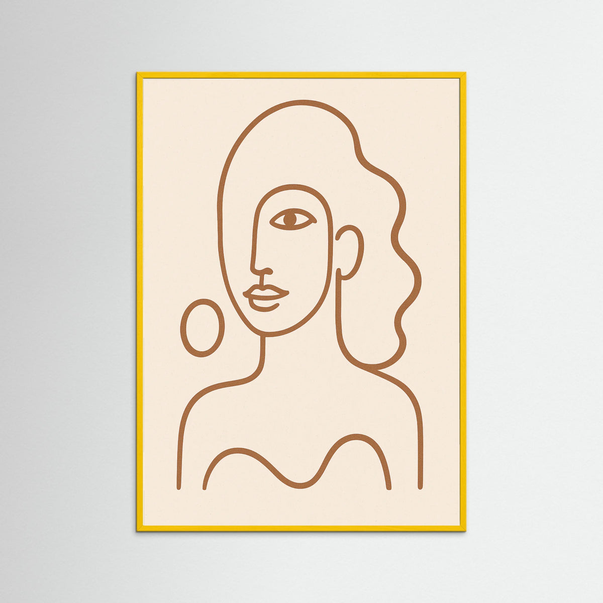 Yellow Wood Abstract Gaze